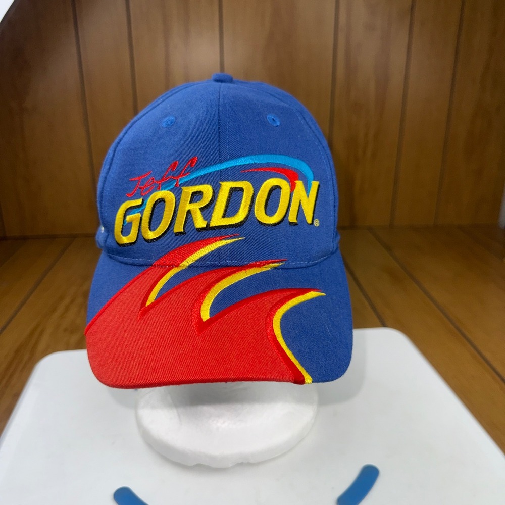 Vintage Jeff Gordon NASCAR‎ 2000 Hat DuPont Racing 24 Snapback Blue Cap